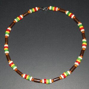 Men Necklace,Wood Necklace,Surfer Necklace,Tribal Style,Chocker,Beach Necklace
